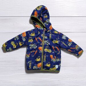 Hatley Construction Truck Raincoat Size 2